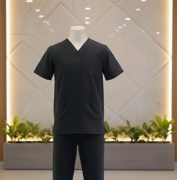 ASGWEAR Health Premium Black Medical Scrub