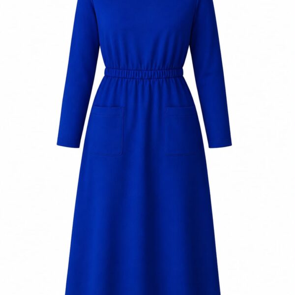 Abaya Royal Blue Scrub – 305 (wrinkle free stretchable)